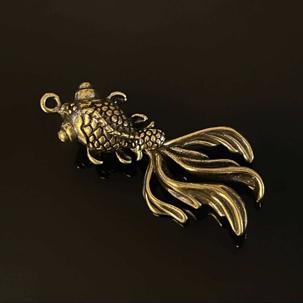 ✨Solid Brass Goldfish Pendant